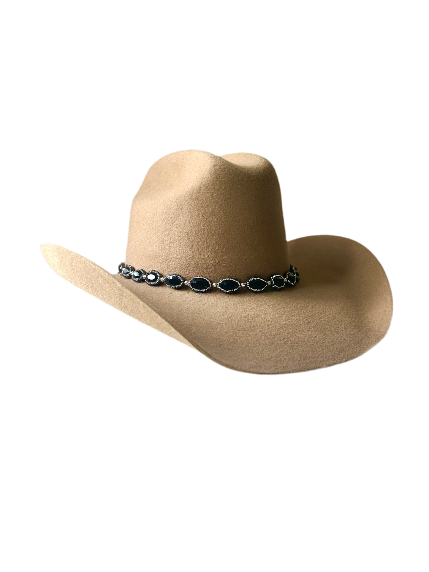 Pave Black Crystal Hatband