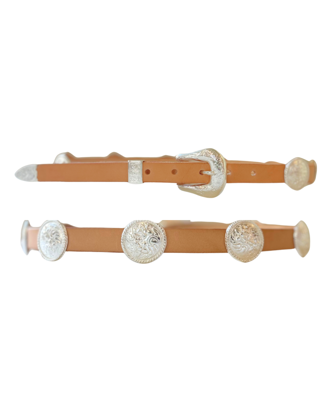 Polished Natural Concho Belt