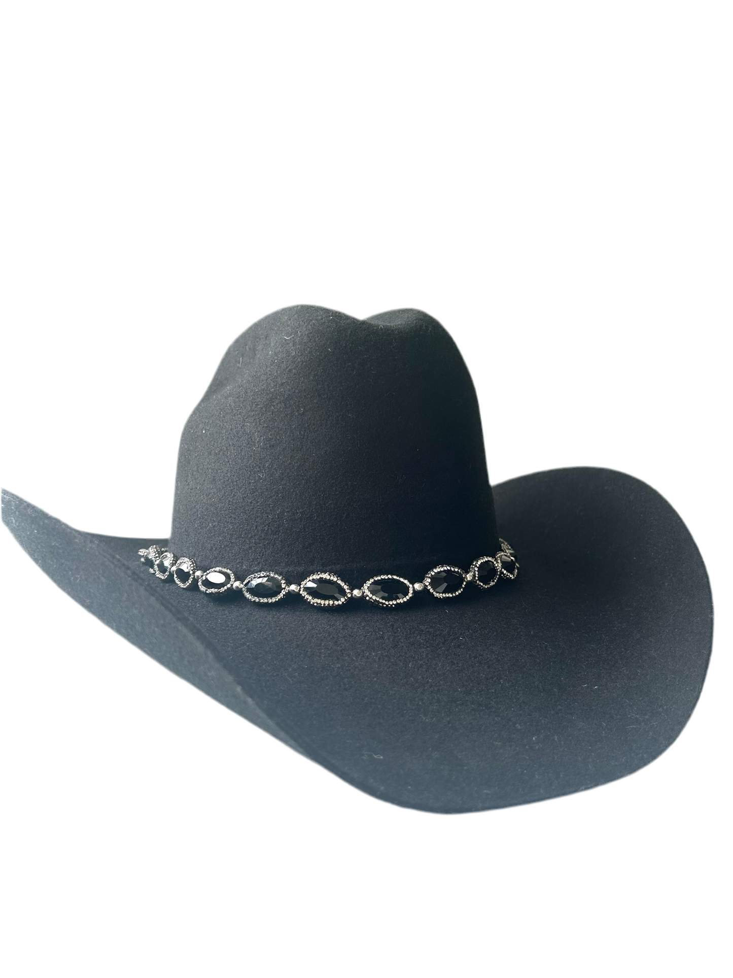 Pave Black Crystal Hatband