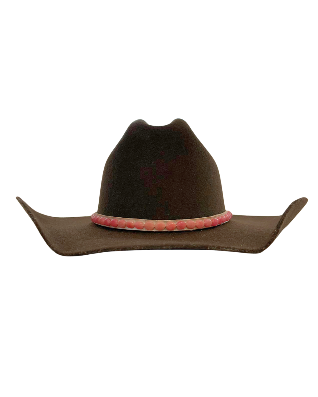 Pink Jade Hatband (Silver)