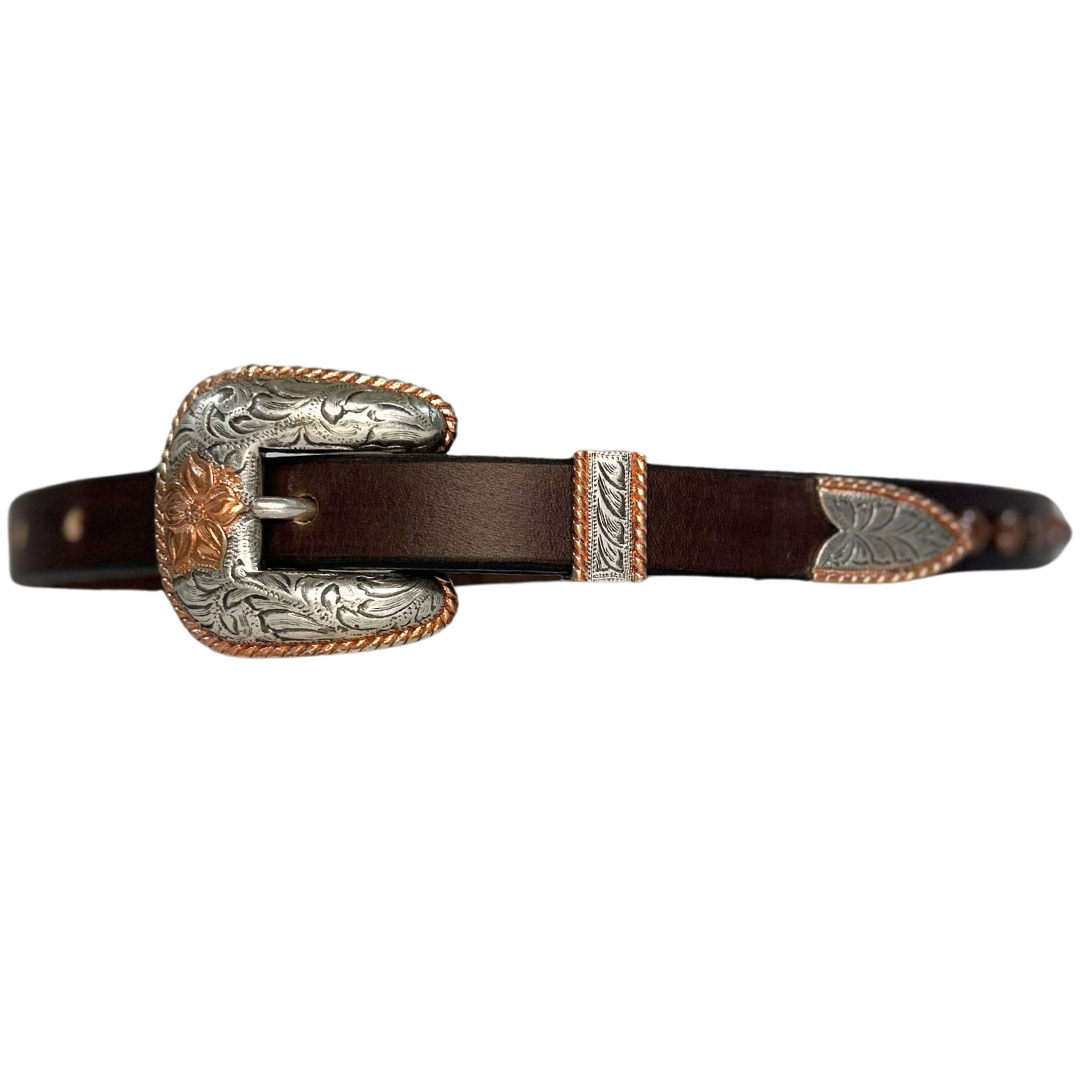 Agate Pearl Leather Belt