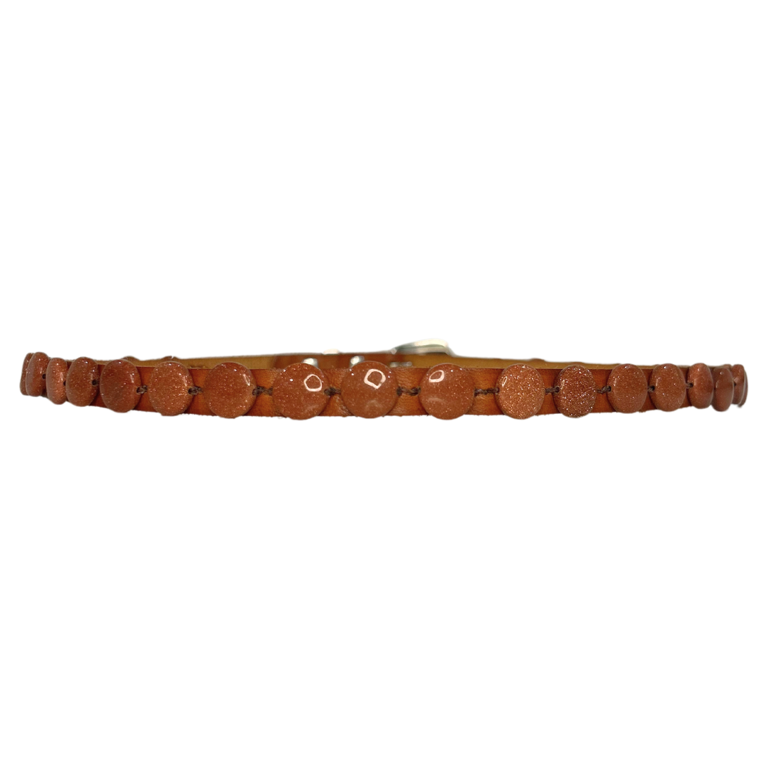 Goldstone Coin Hatband