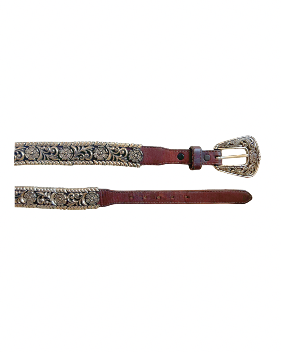 Floral Rope Concho Belt