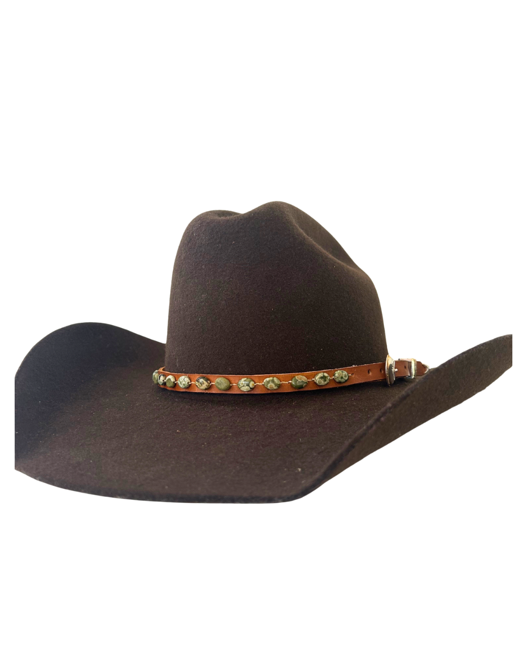 Green Rhyolite Hatband (Golden)