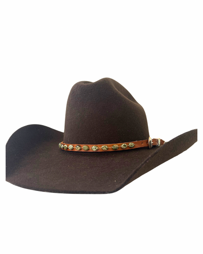 Green Rhyolite Hatband (Golden)