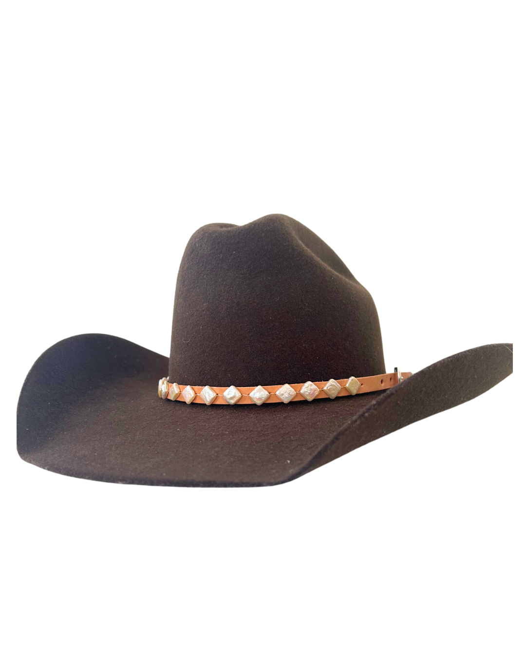 Vintage Pearl Squares Hatband