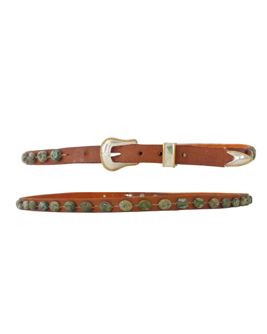 Green Rhyolite Hatband (Golden)