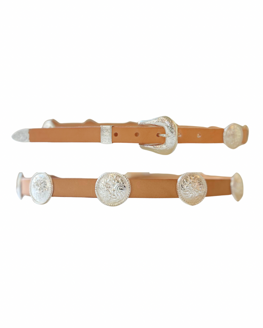 Polished Natural Concho Belt