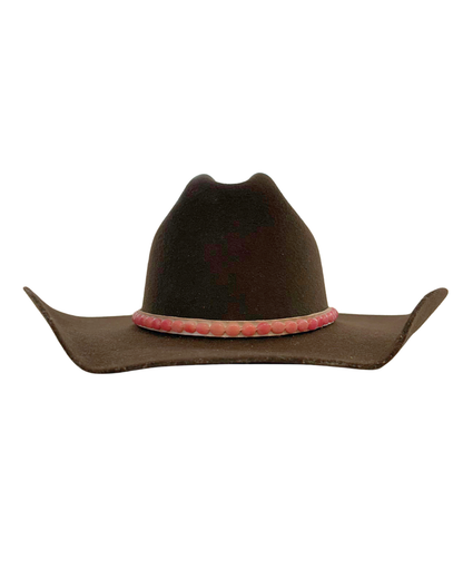 Pink Jade Hatband (Silver)