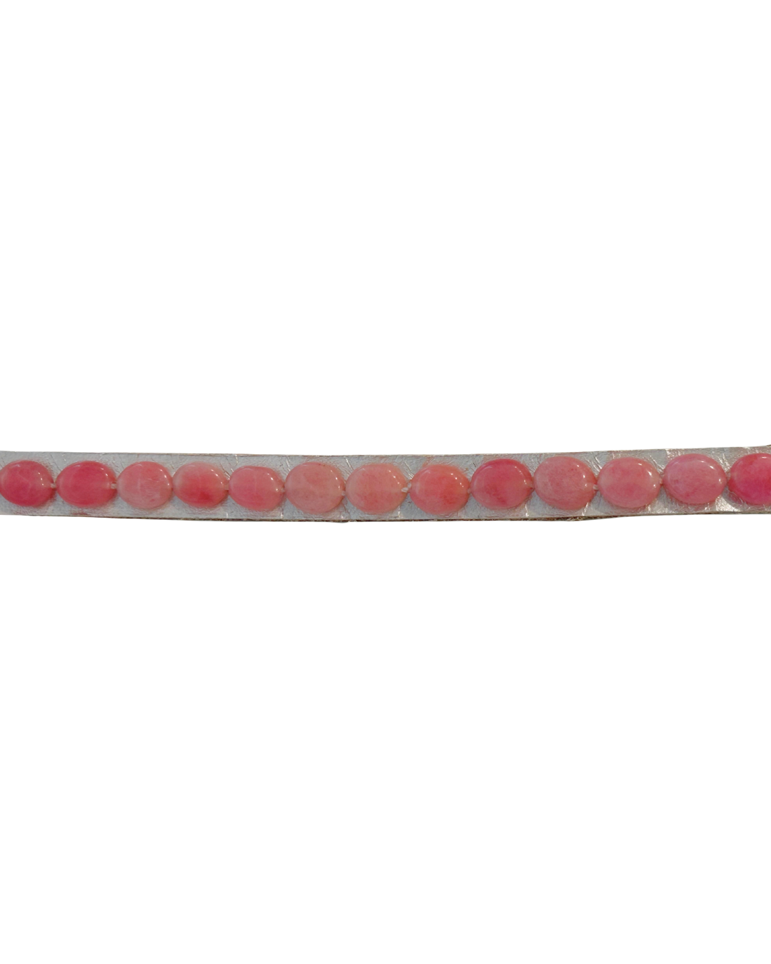 Pink Jade Hatband (Silver)