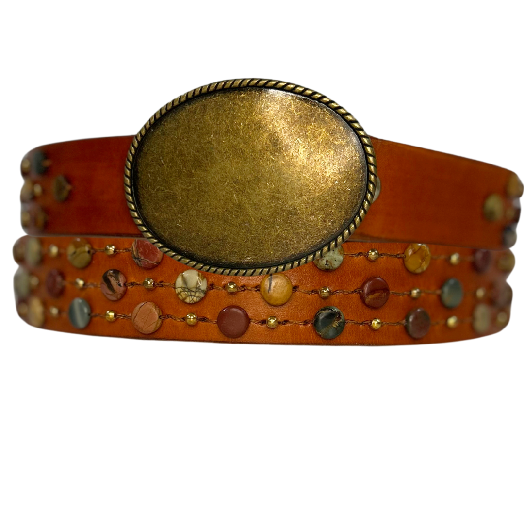 Picasso Jasper Leather Belt