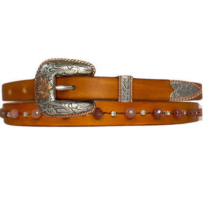 Ruby Leather Belt