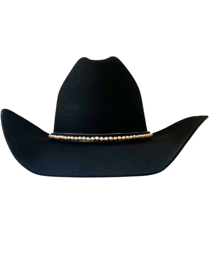 Fresh Water Pearl Hatband (Black)