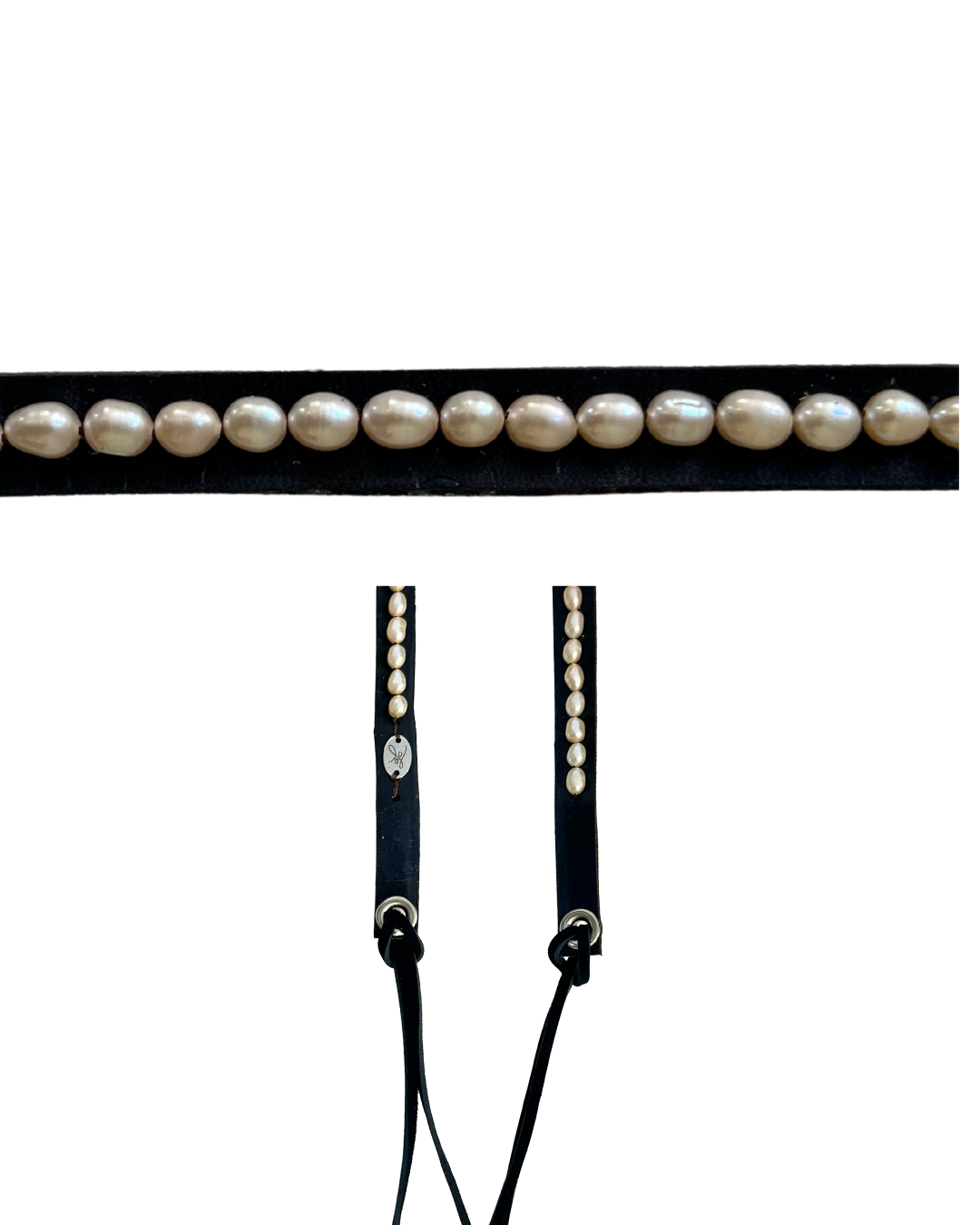 Fresh Water Pearl Hatband (Black)