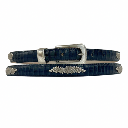 Black Vintage Leather Belt