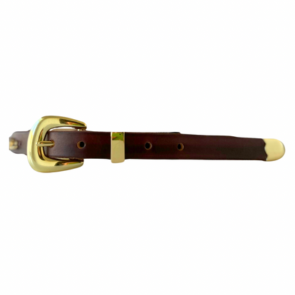 Citrine Leather Belt