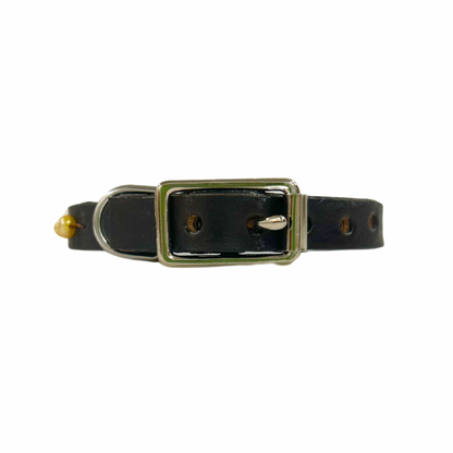 Pearl Yellow Leather Cat Collar / XS Dog Collar