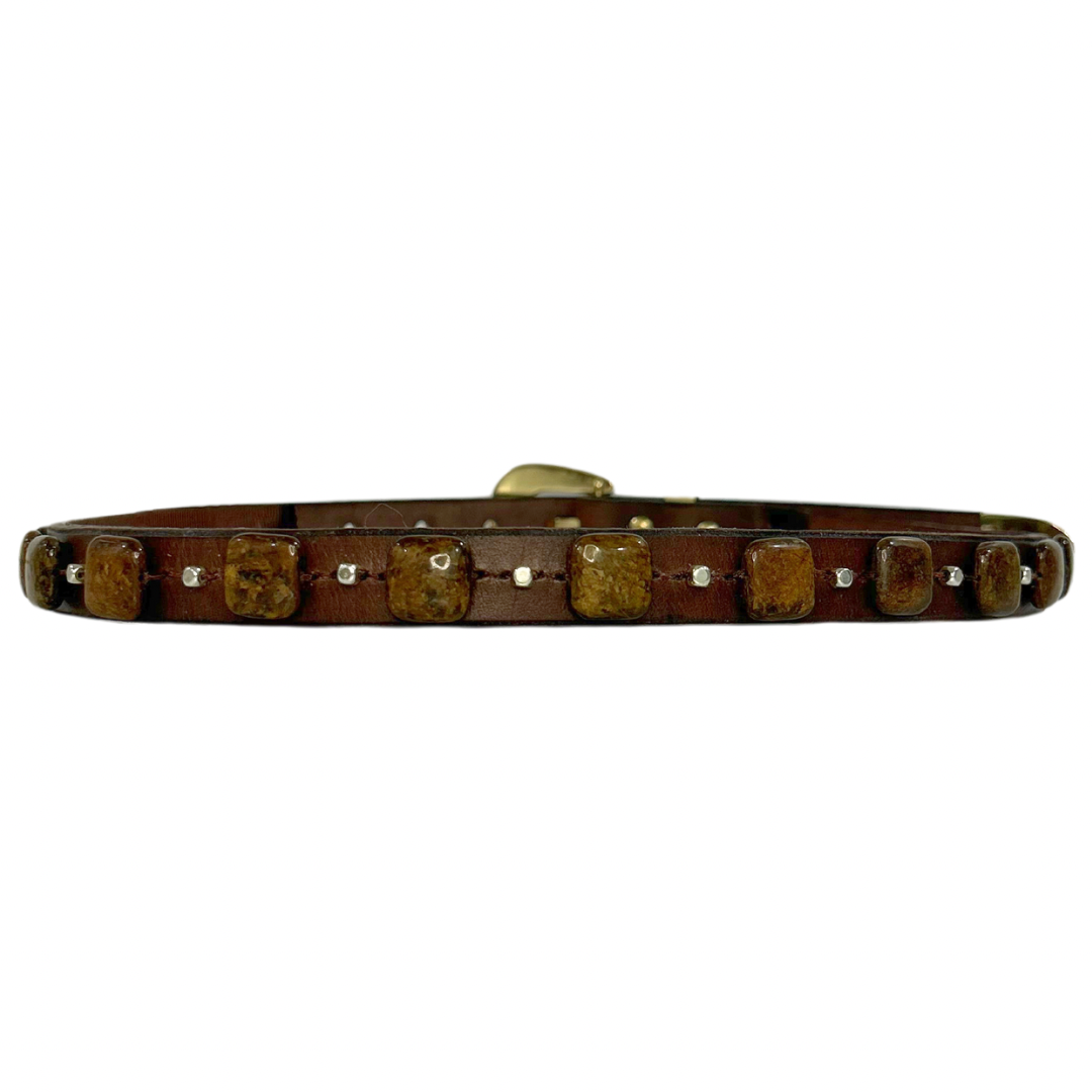 Tigers Eye Leather Belt