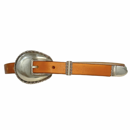 Crystal Coin Leather Belt