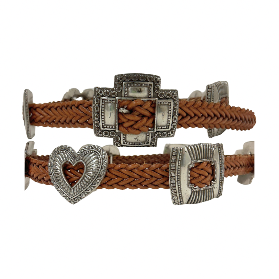 Southwestern Heart Concho Belt